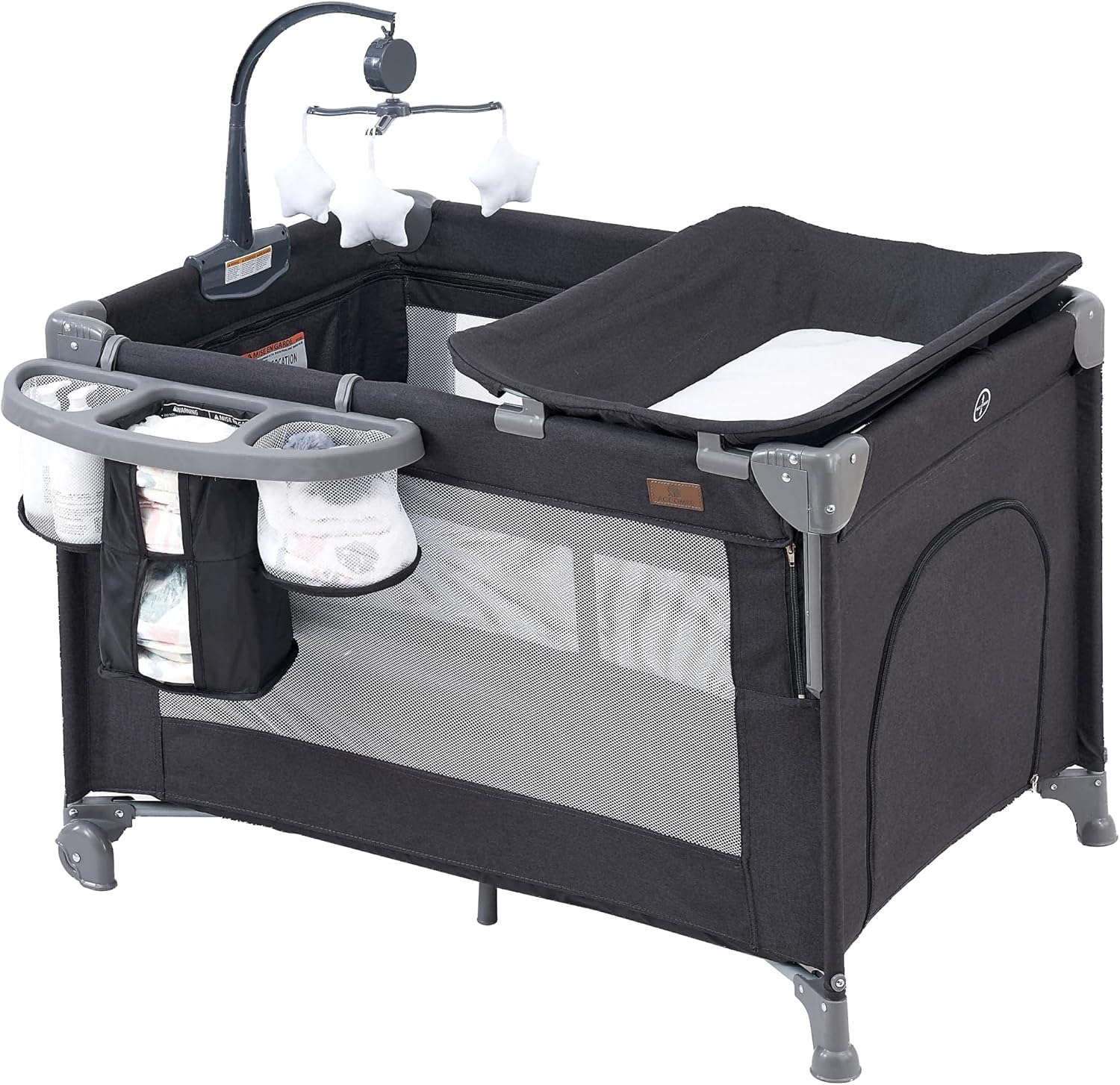 5 in 1 Baby Bedside Sleeper with Bassinet and Mattress