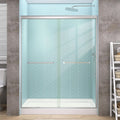 Sliding Shower Door Semi-Frameless 51-54 in W x 72 in H - Adjustable