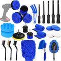 26Pcs Car Detailing Brush Set - Complete Auto Cleaning Kit