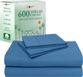 100% Cotton Queen Bed Sheets 600 TC Sateen - Deep Pocket Luxury