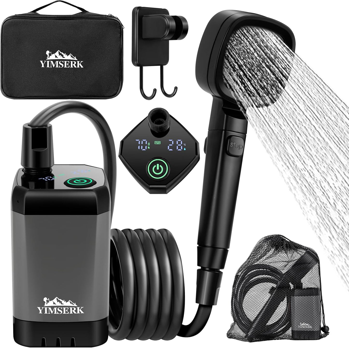 Rechargeable Outdoor Shower Kit - Stay Refreshed Anywhere