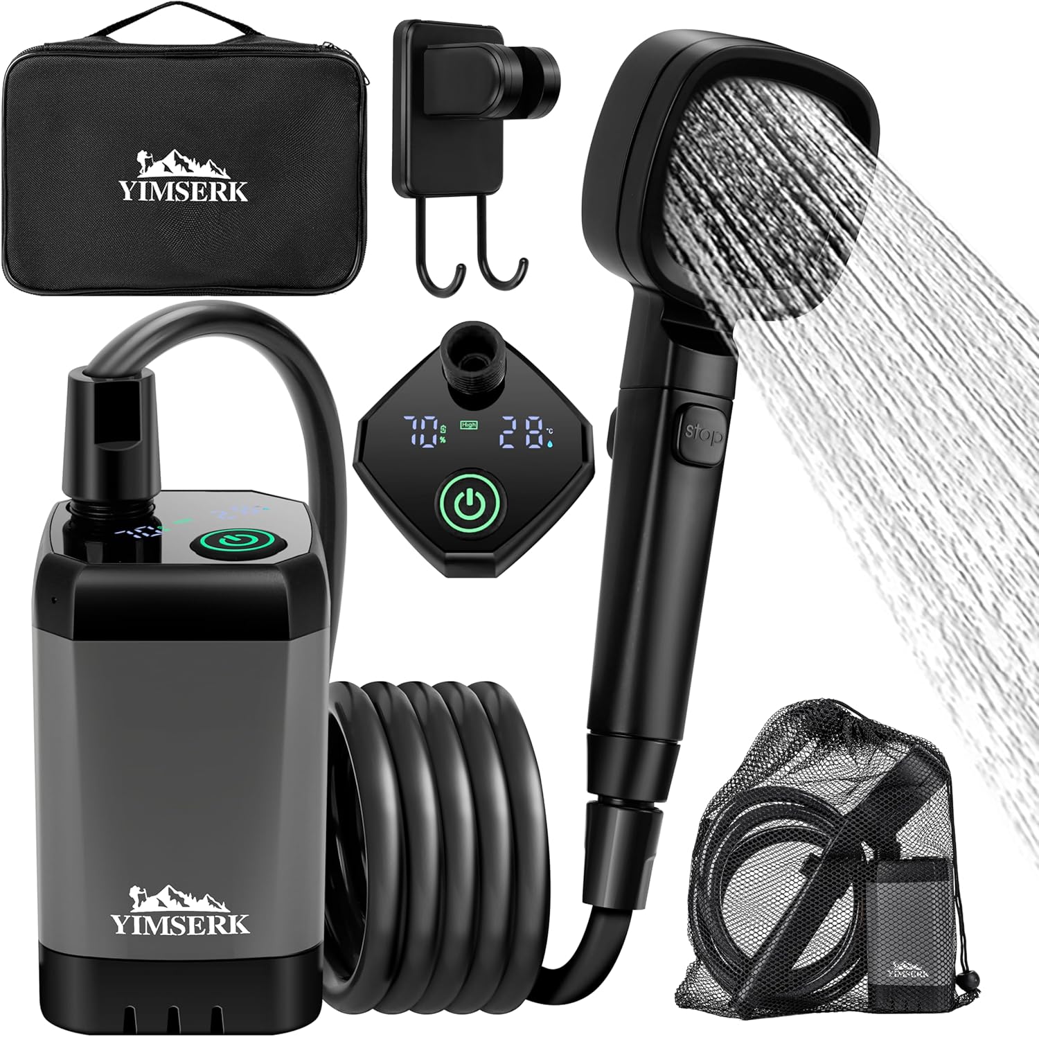Rechargeable Outdoor Shower Kit - Stay Refreshed Anywhere