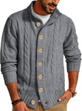 PJ PAUL JONES Men's Cardigan Sweater Stand Collar - Cozy Everyday