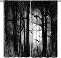 Foggy Forest Blackout Curtains - Spooky Halloween Vibes