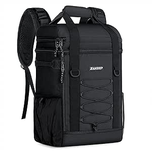 ZAKEEP Cooler Backpack for Camping BBQ - 36 Cans Capacity