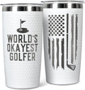 Golf Gifts for Men Tumbler - Insulated 20 Oz Travel Cup