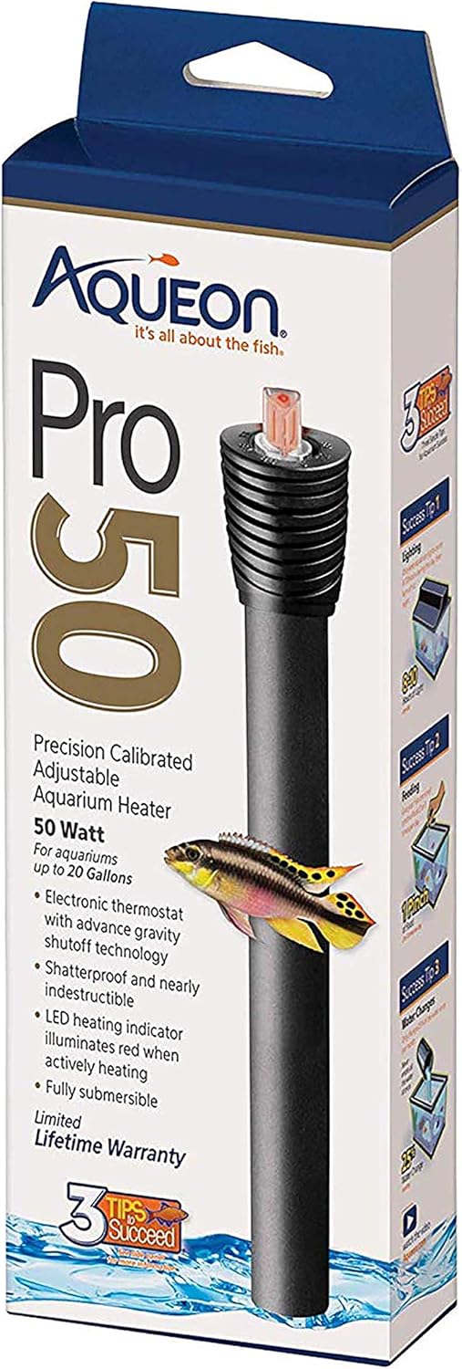 Aqueon 50W Aquarium Heater - Perfect for 20 Gallons