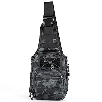WOLF TACTICAL Compact EDC Sling Bag for Outdoor Sports and Travel