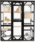 Large Catio Outdoor Cat Enclosure Window 73 in Walk-In Cat House