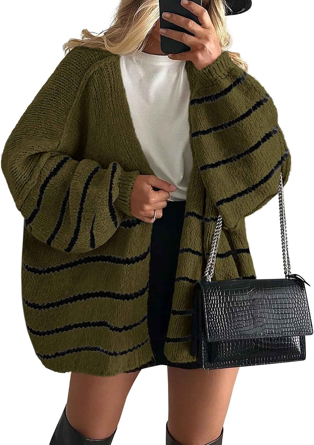 PRETTYGARDEN Womens Oversized Cardigan Sweater for Fall Style