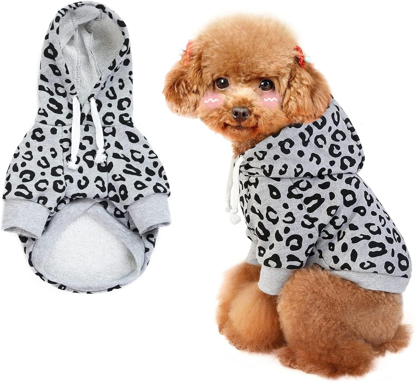 Cozy Leopard Hoodie for Chic Pets