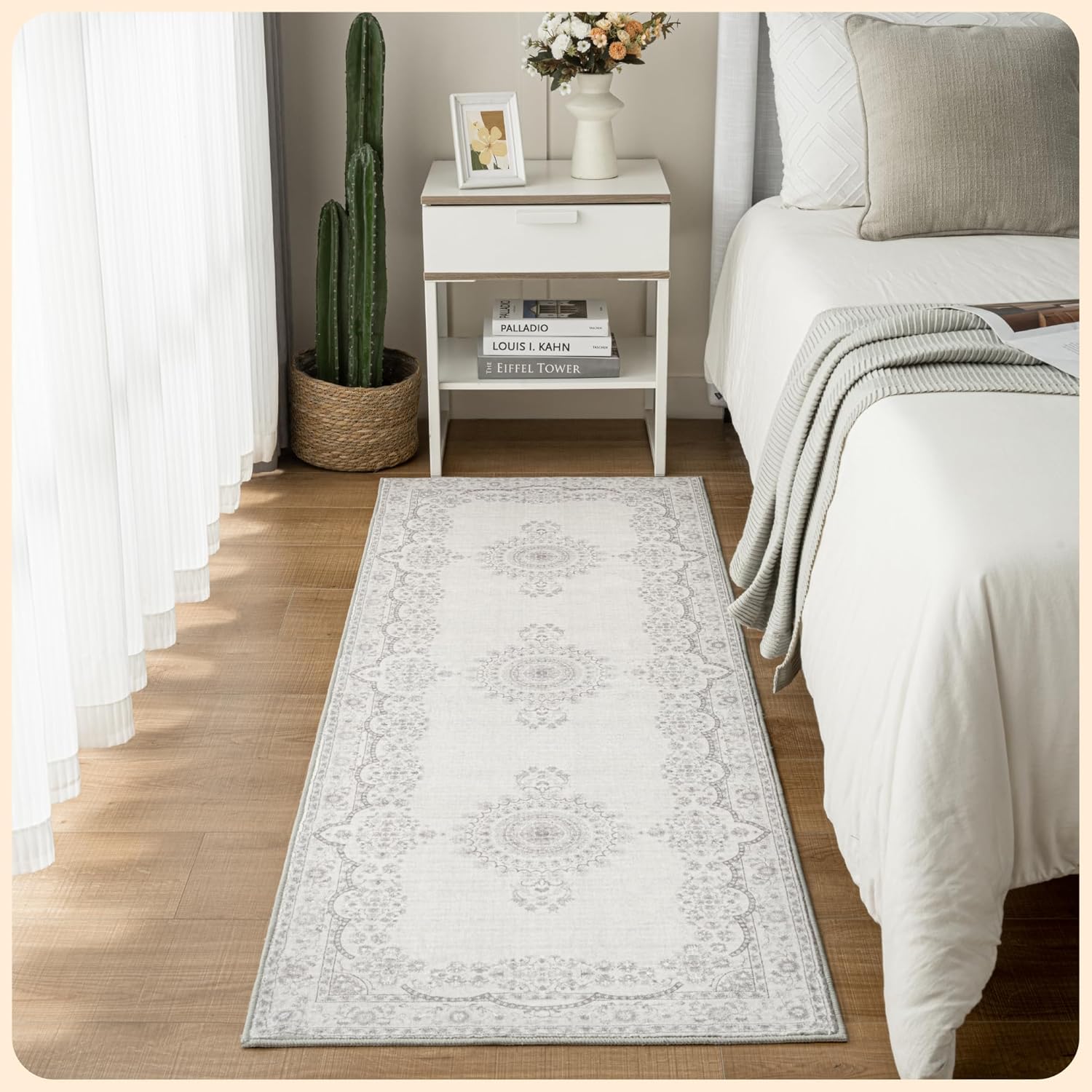 Istana Hallway Runner Rug 2.5x8 - Stylish Non Slip Entryway Rug
