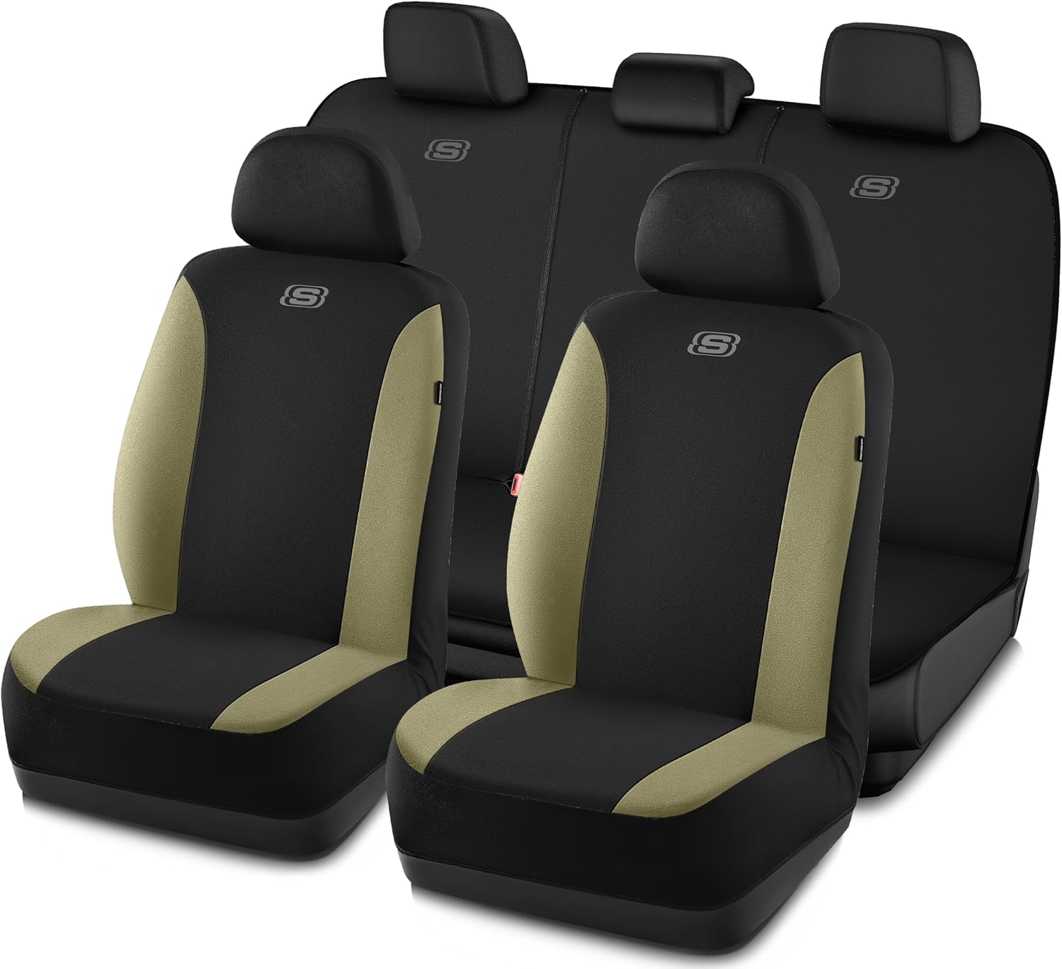 Skechers Premium Breathable Polyester Car Seat Covers Full Set
