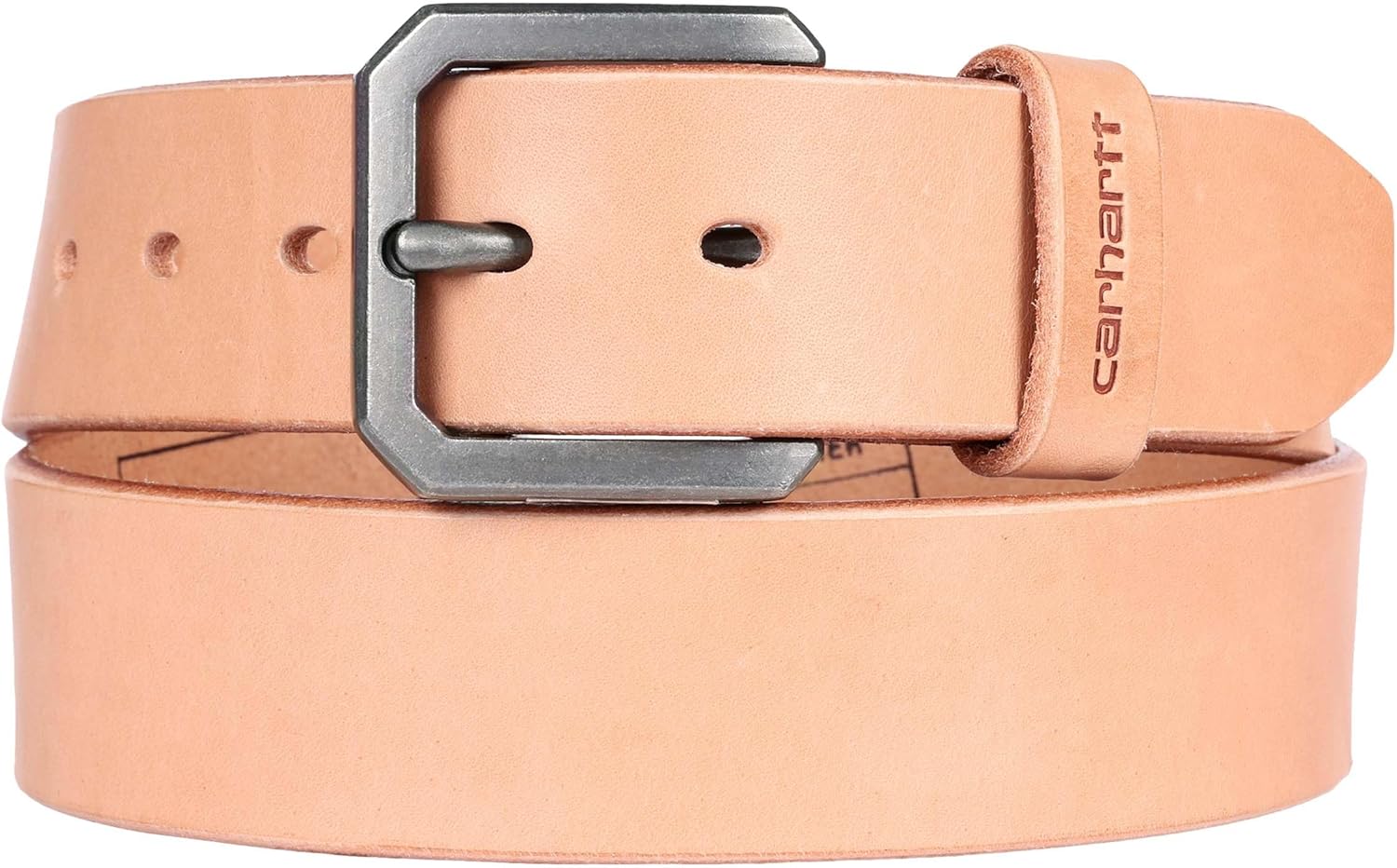 Carhartt Men's Durable Full Grain Saddle Leather Classic Belt
