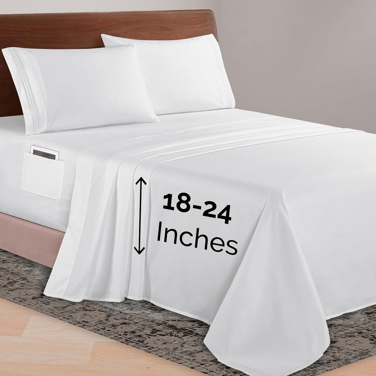 Elegant Comfort Luxurious 1500 Premium Microfiber Sheet Set