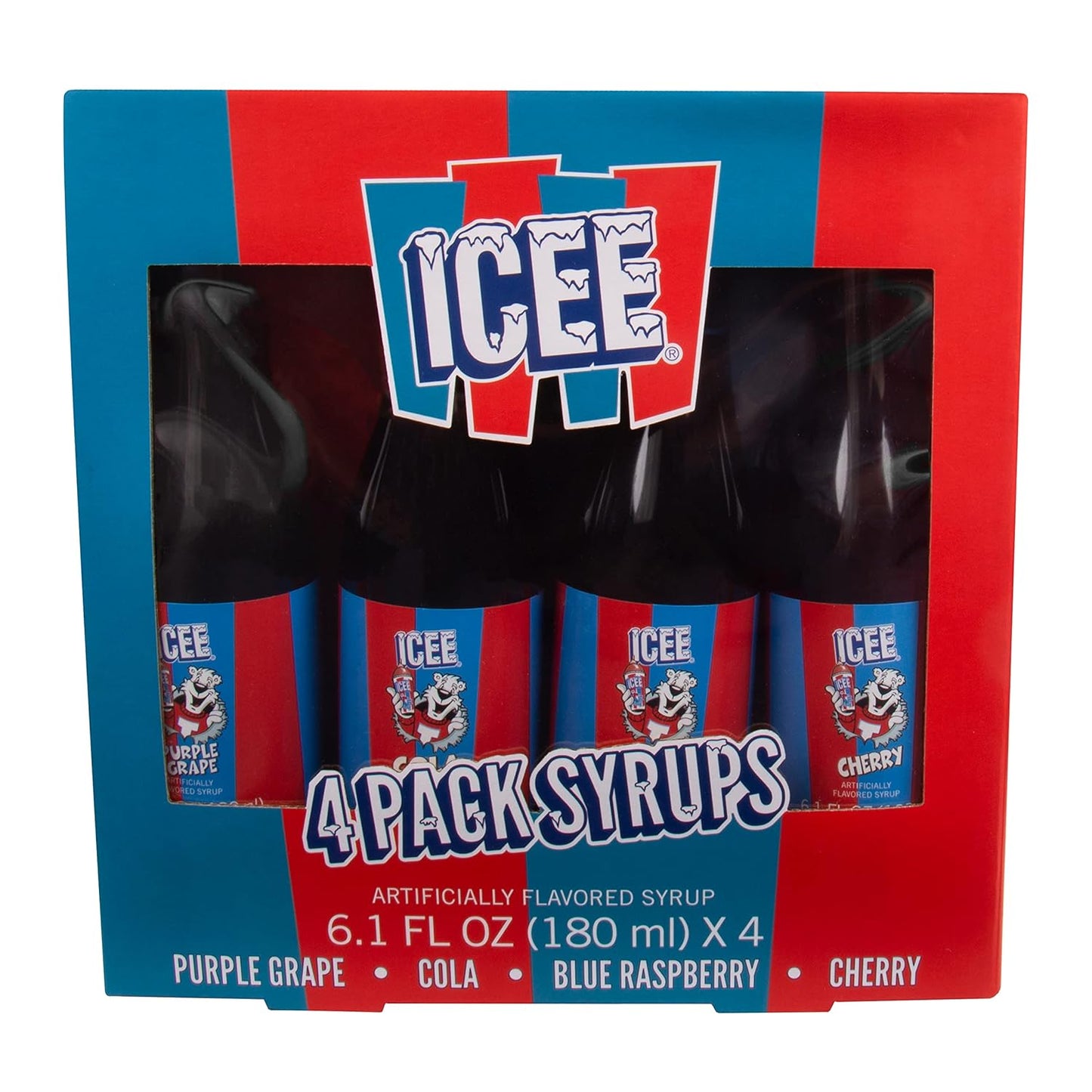 Official ICEE Slush Syrups Pack - 4 Flavors!