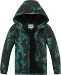 Boys Rain Jackets Waterproof Hooded Fleece Raincoats - Lightweight on