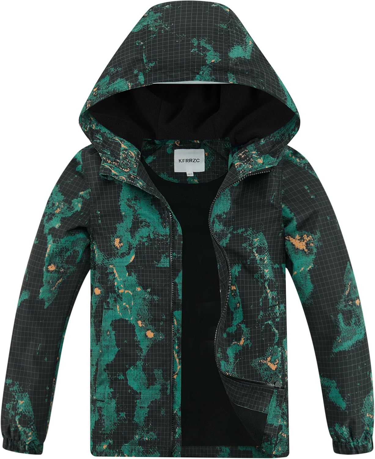 Boys Rain Jackets Waterproof Hooded Lightweight Windbreakers