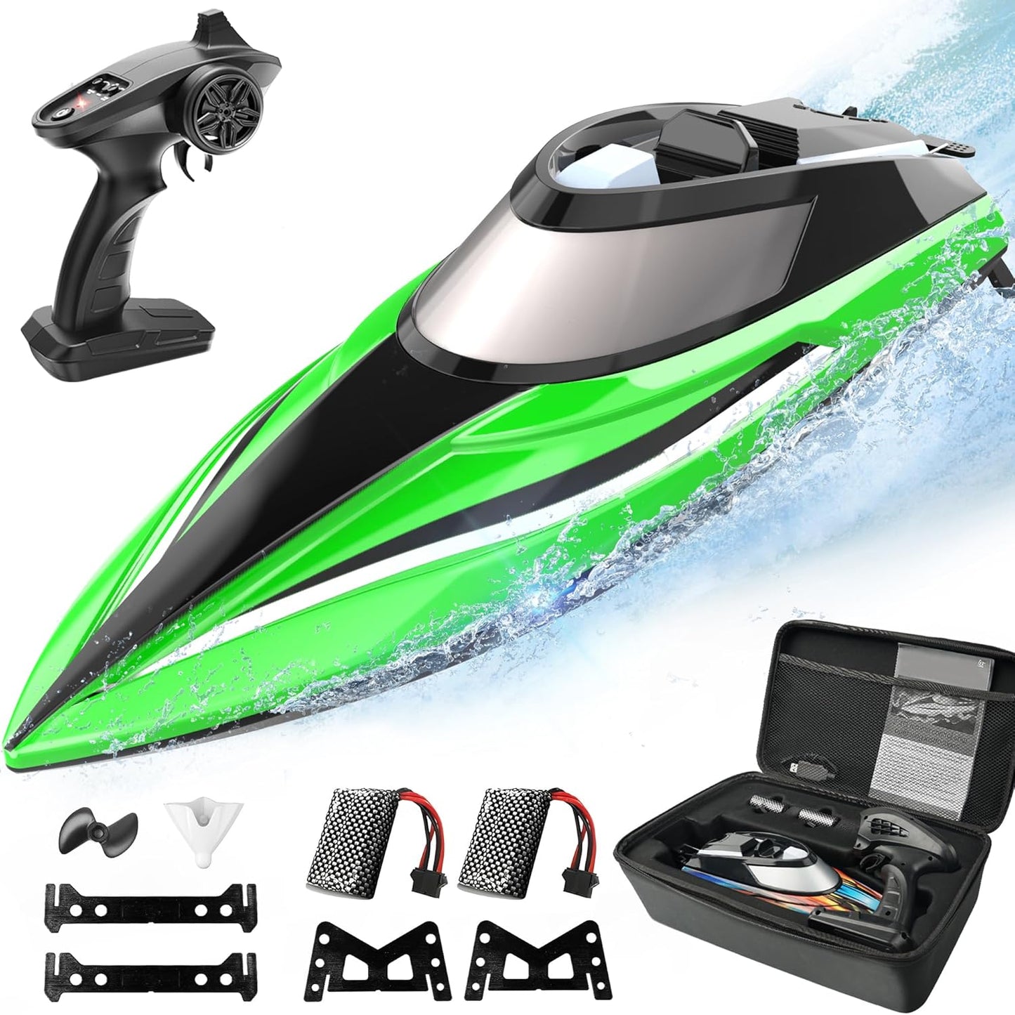 ALPHAREV Remote Control R308 - Fast RC Boat for Summer Fun