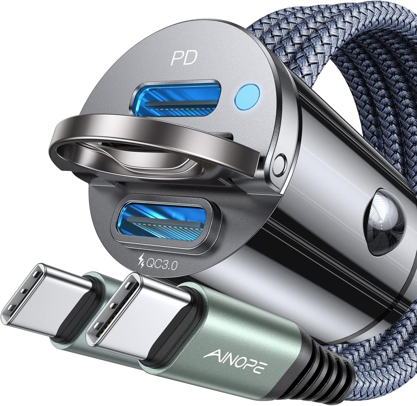 AINOPE 72W PD & QC Car Charger: Fast Charging Powerhouse!