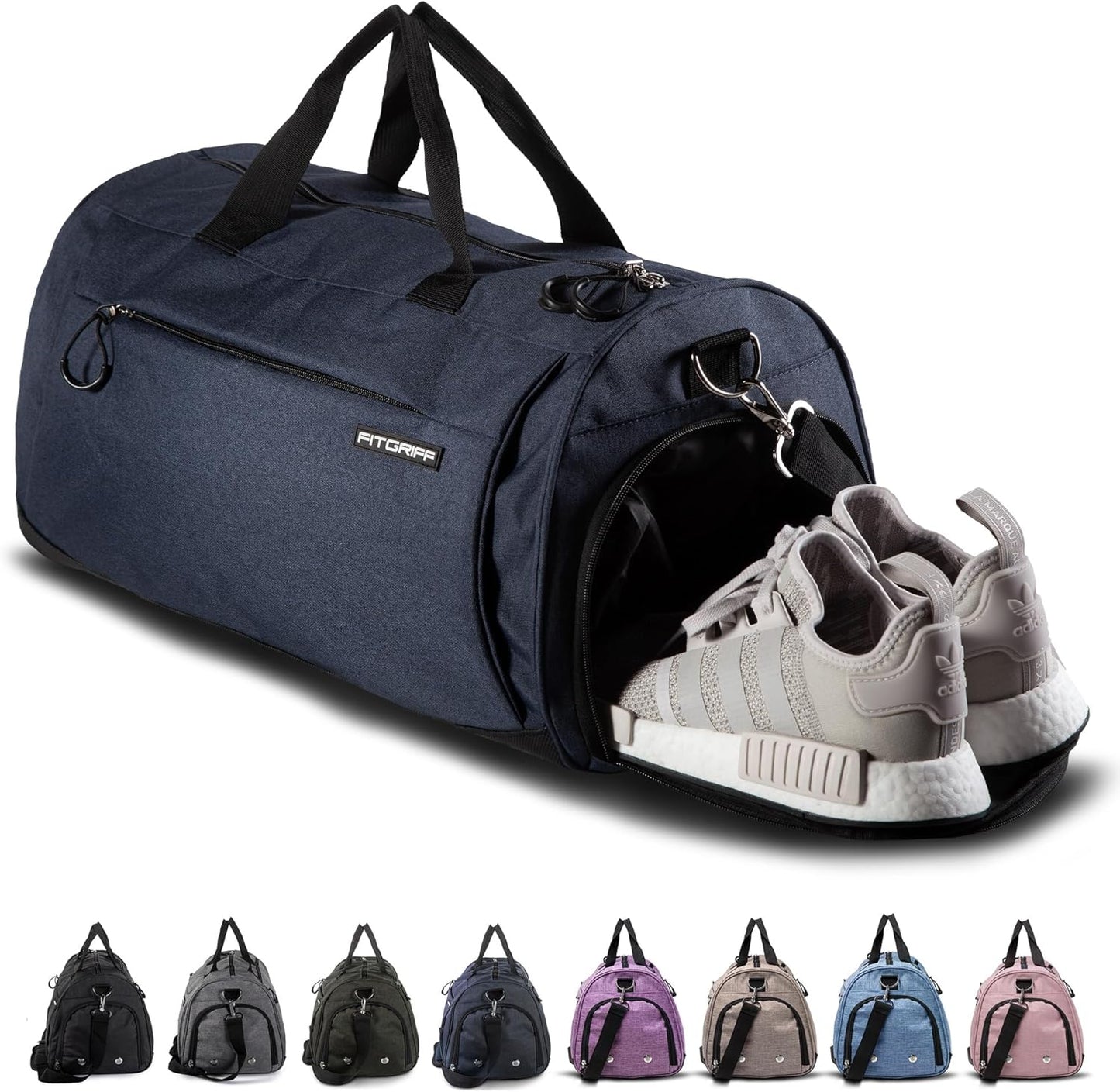 Fitgriff Gym Bag for Men & Women - Stylish Duffle for Travel