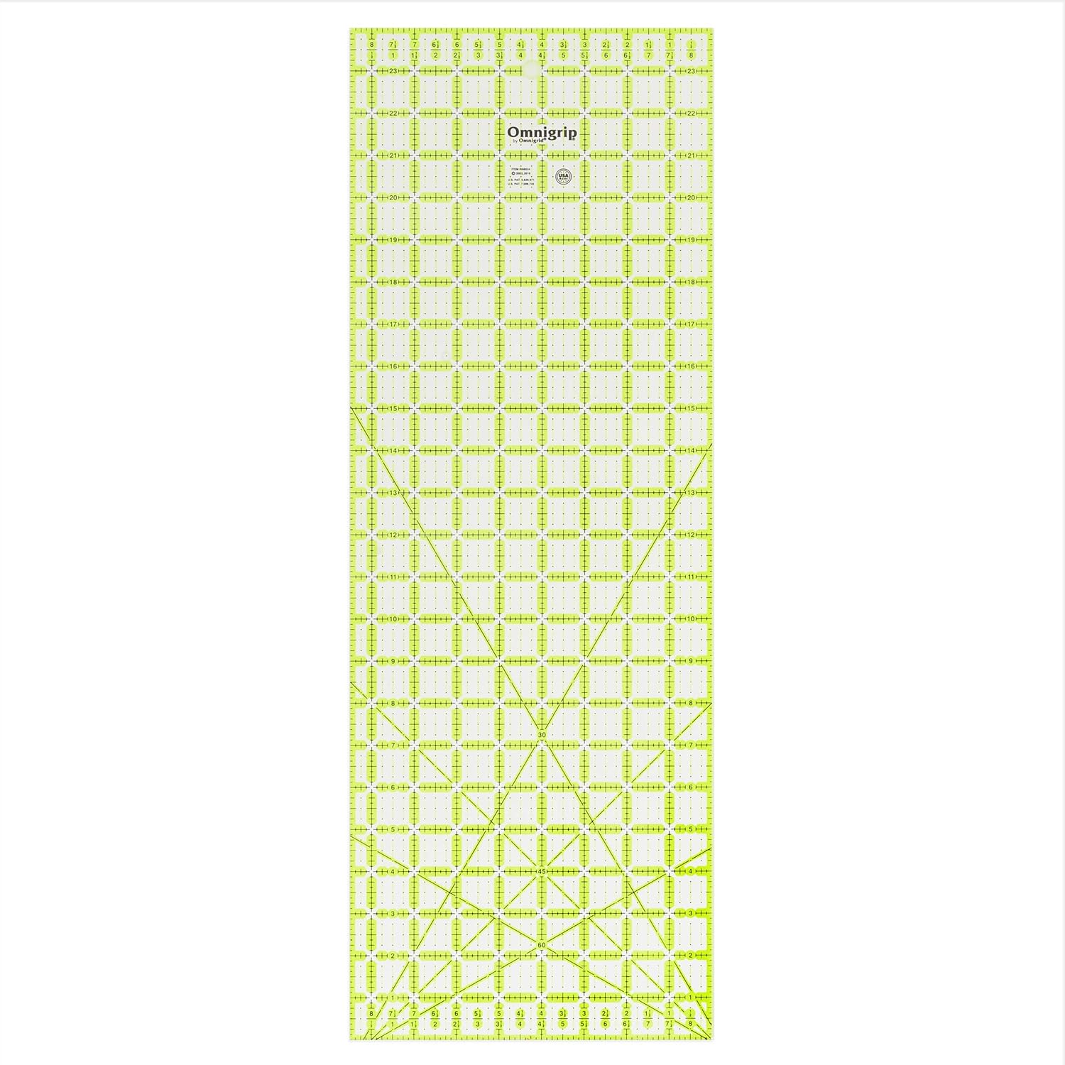 Omnigrid 8-1/2in x 24in Non-Slip Rectangle Quilting Ruler Review
