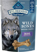 Blue Buffalo Wilderness Wild Bones Mini Dental Chews for Dogs