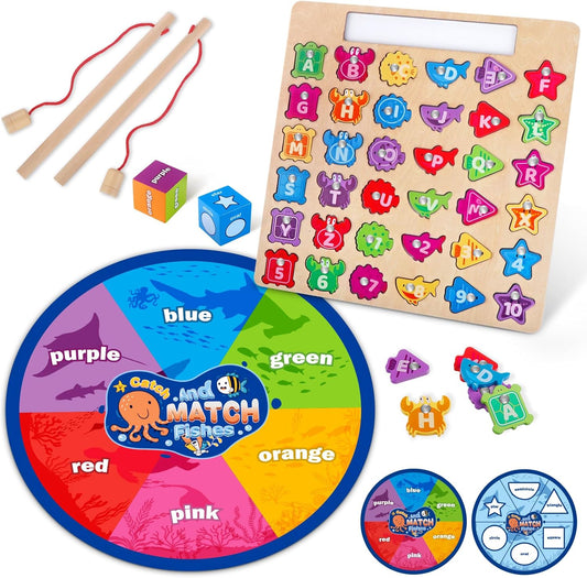 Montessori Magnetic Fishing: Color & Shape Sorting Sensory Fun!