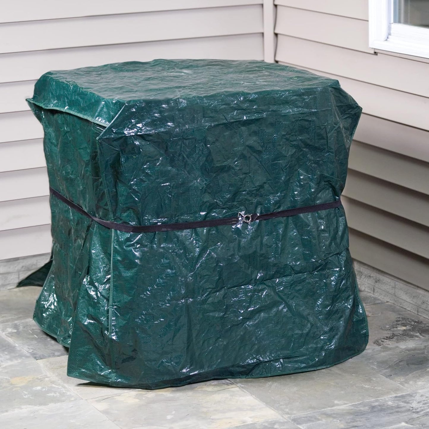 Duck Brand Green Air Conditioner Cover, 34x30x34'' - Weatherproof Protection