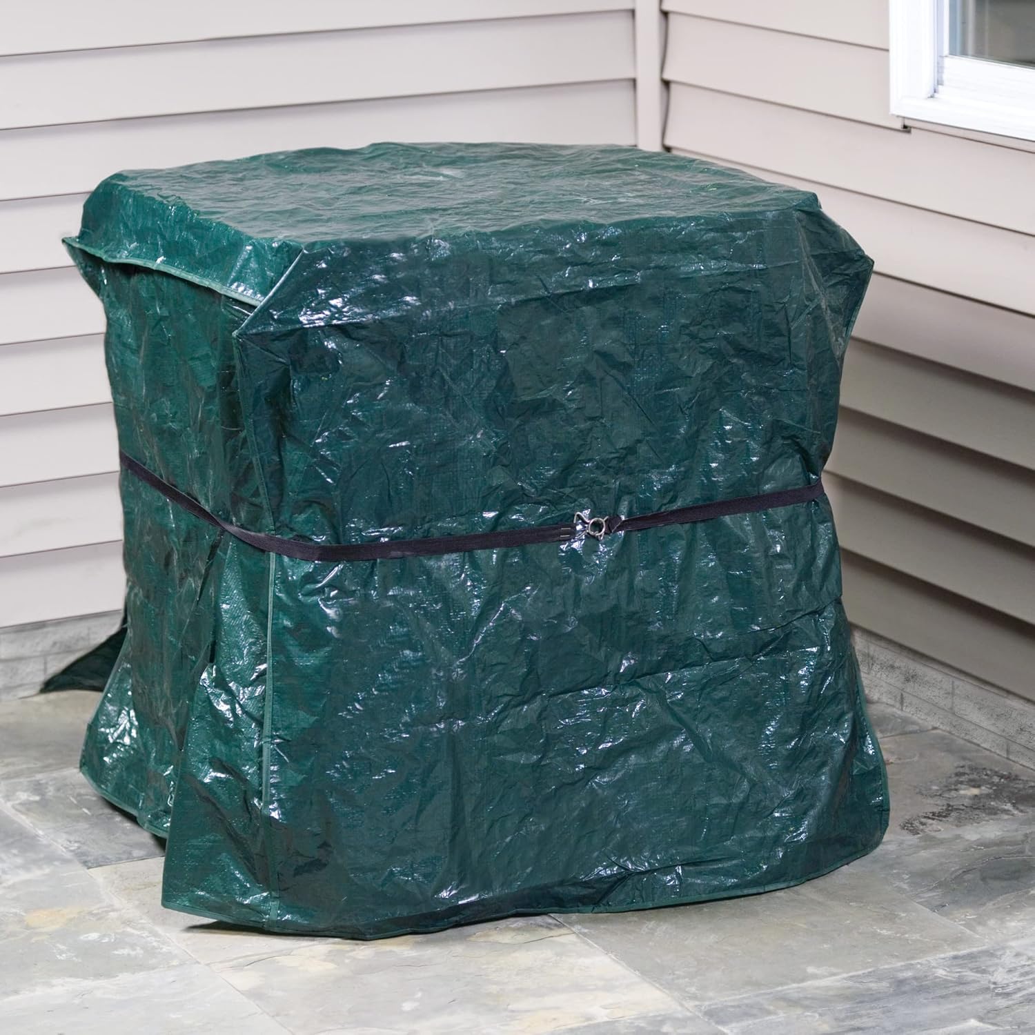 Duck Brand Green Air Conditioner Cover, 34x30x34'' - Weatherproof Protection