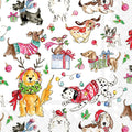 Christmas Dogs Cocktail Napkins - Festive Disposable 3-Ply Party Pack