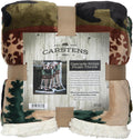 Cascade Ridge Sherpa Fleece Oversized Throw Blanket 54in x 68in