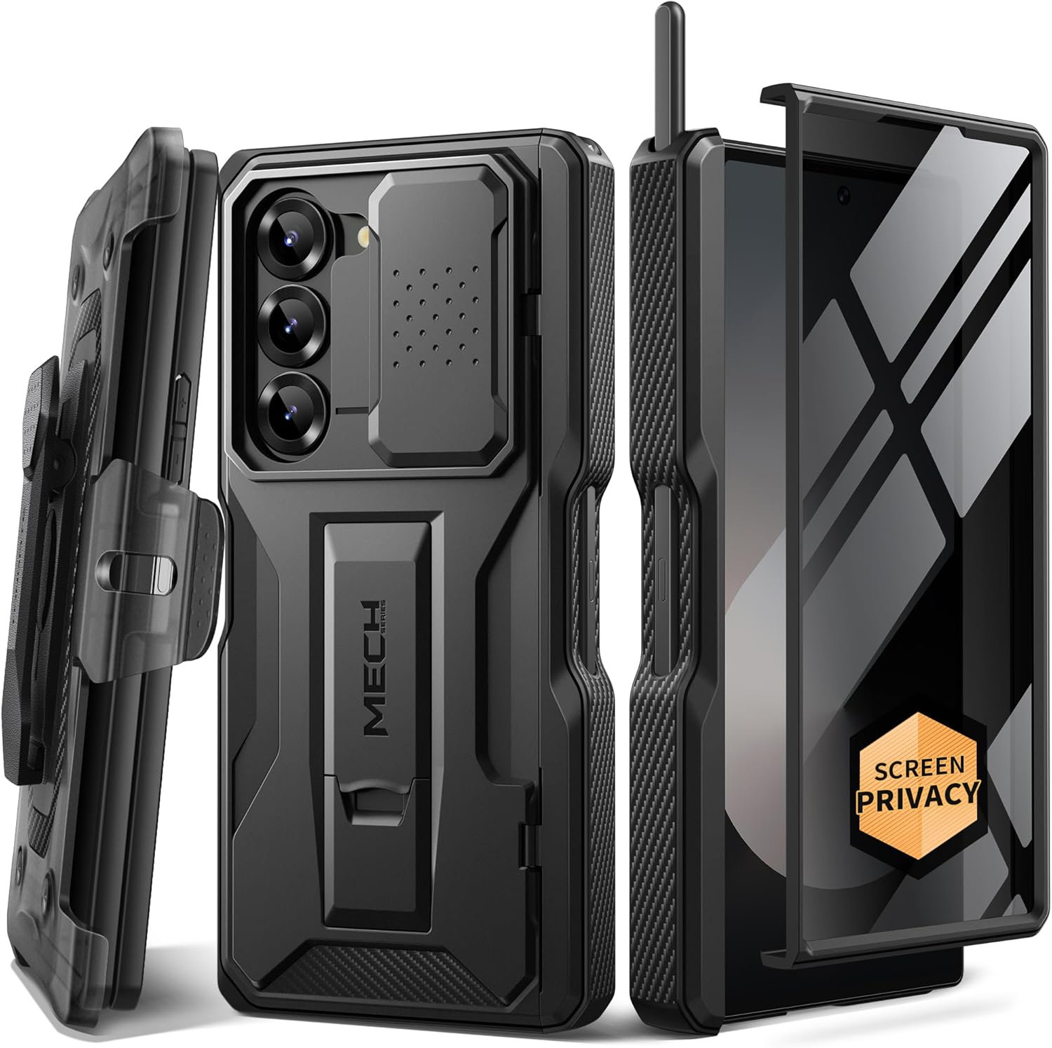 TONGATE Z Fold 6 Case with S Pen Slot & Hinge Protection