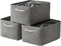 Fabric Storage Bins for Organizing - Extra Large Foldable 3 Pack