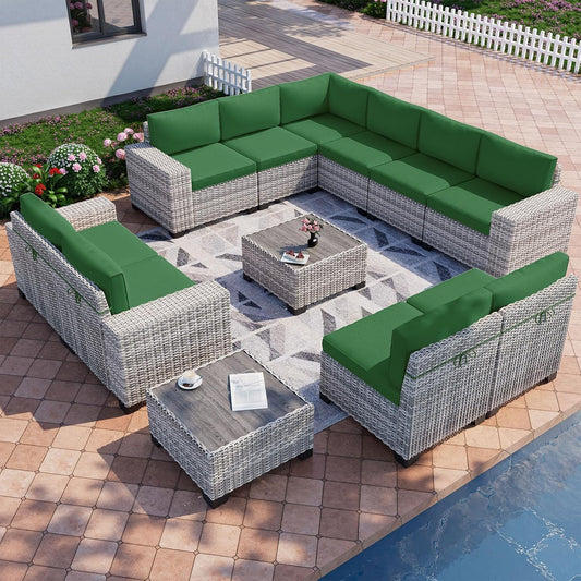 12-Piece Outdoor Patio Furniture Set for Stylish Relaxation