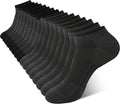 BAMBOO COOL Men's Athletic Ankle Socks 8 Pack - Cushioned, Moisture
