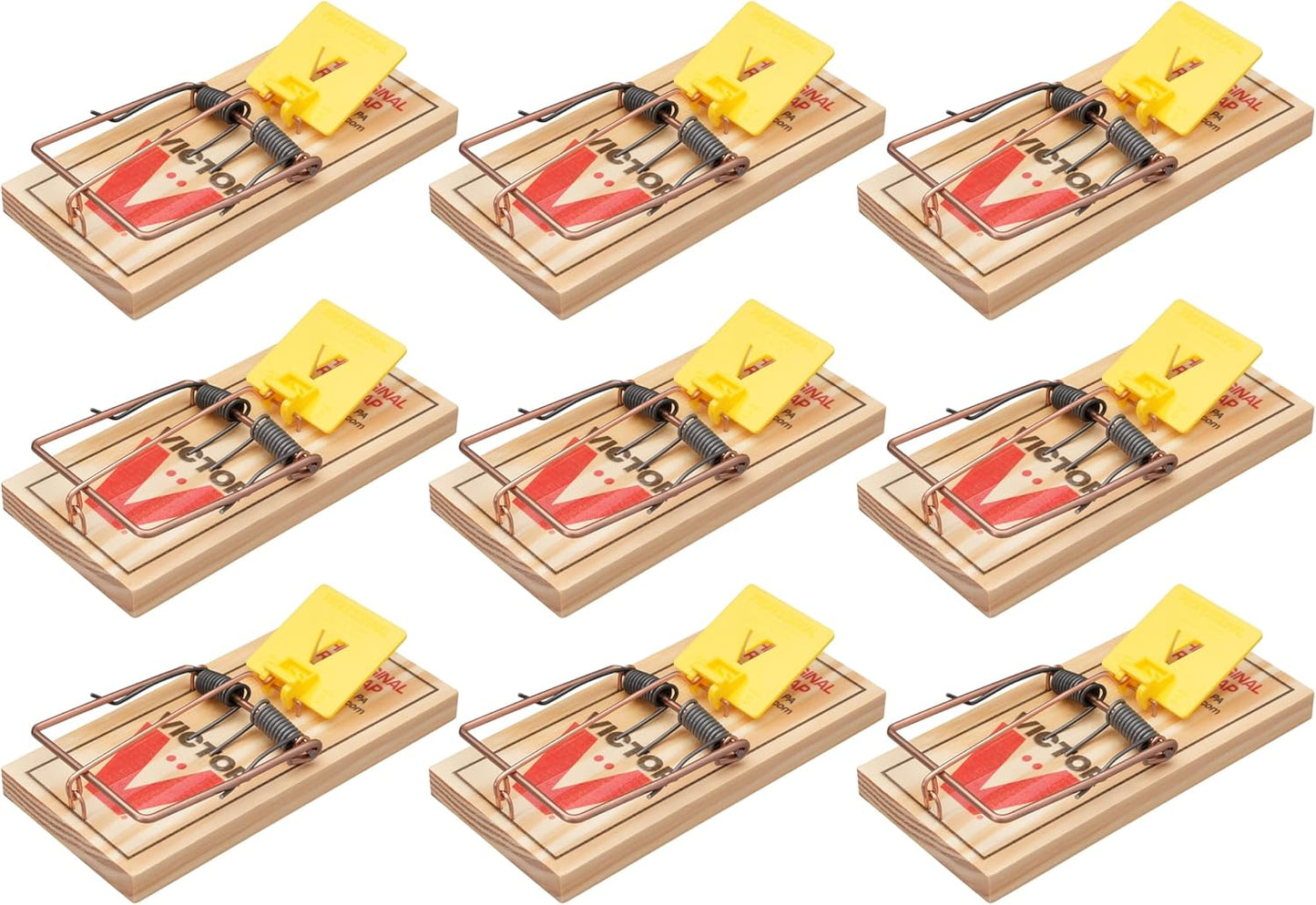Victor Eco-Friendly Wood Rat Trap - Set of 9