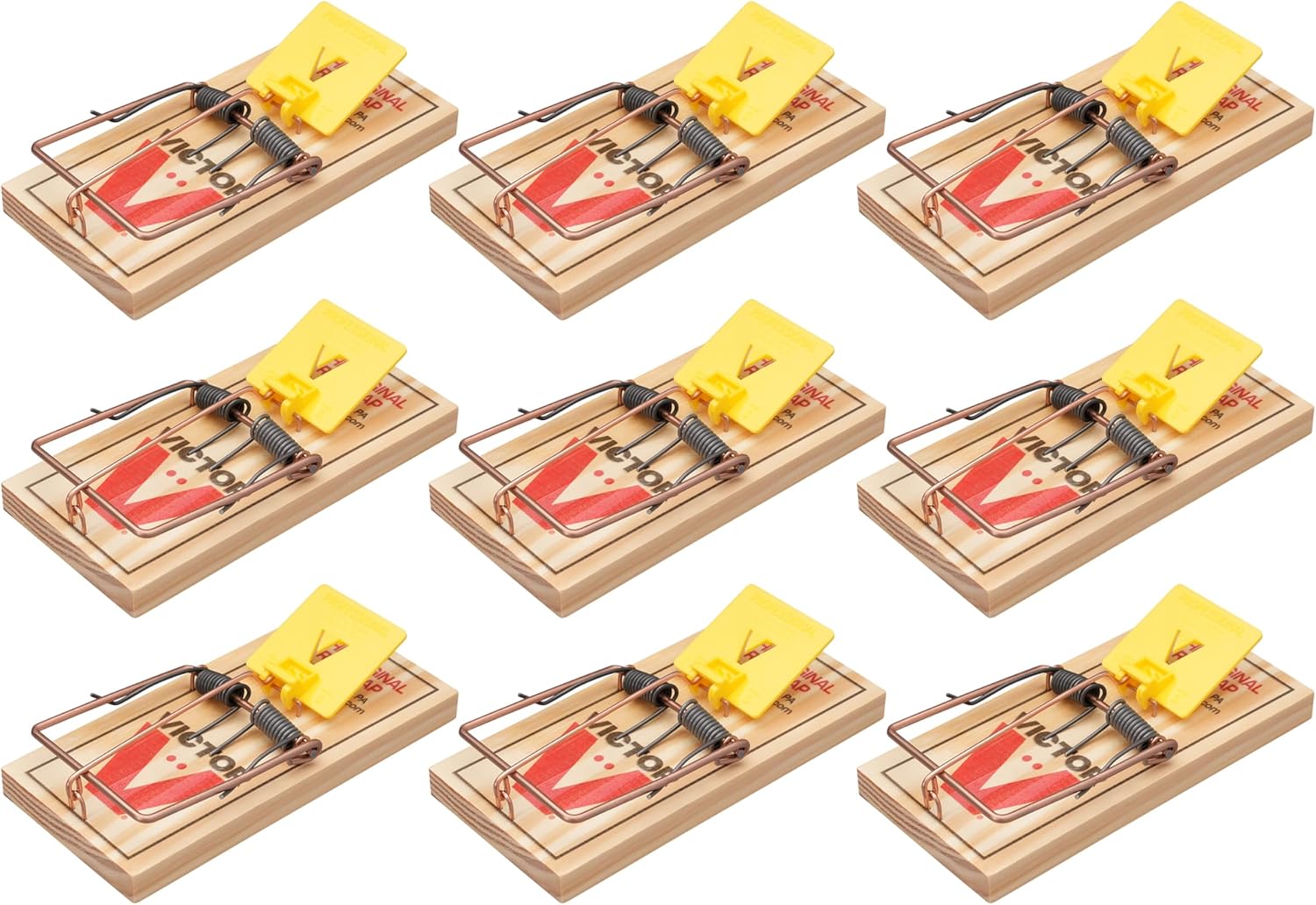 Victor Eco-Friendly Wood Rat Trap - Set of 9