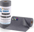 Microfiber Cleaning Cloth Roll 40 Pack - Tear-Away Reusable Towels
