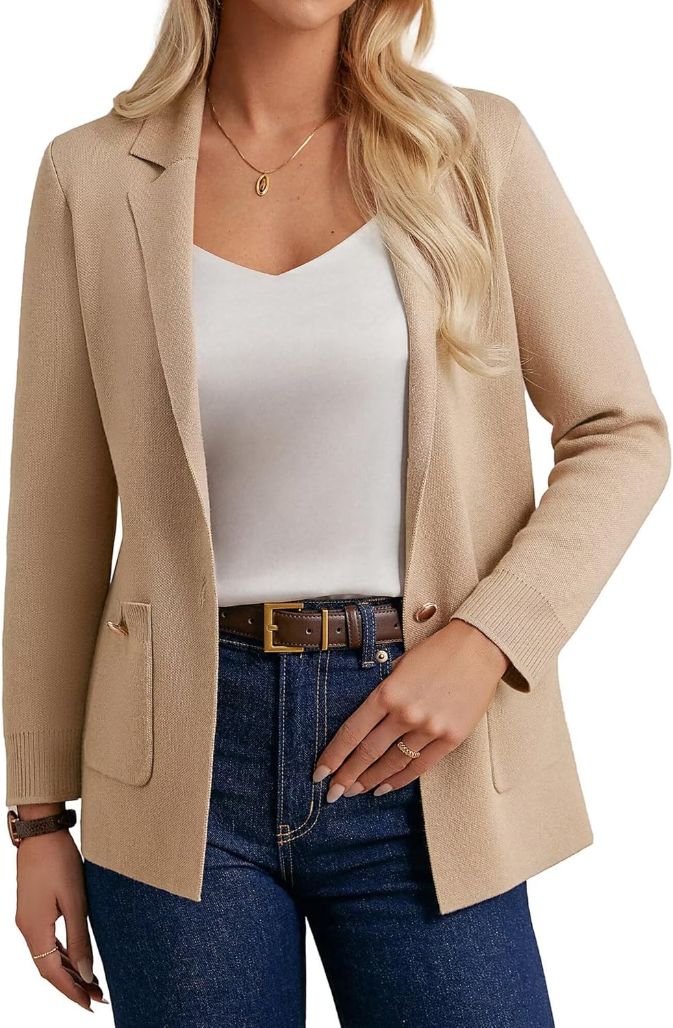 Women Sweater Blazers for Business Casual Style and Comfort