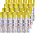 Yellow Paint Pens Markers 48 Pack - Oil Based Permanent Paint Pens