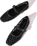 Woven Ballet Flats Shoes for Women with Strap - Comfortable Elegance