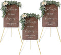 DANMO Easel Stand for Wedding Sign Poster 63ft - Portable Gold 3 Pack