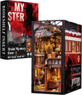 Fsolis Book Nook Kit Train Mystery Case - DIY Detective Desk Nook