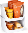 YouCopia ShelfBin Stacking Pantry Bins 2-Pack - Double Shelf Space