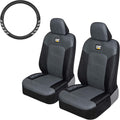 CAT MeshFlex Truck Seat Covers Front Set with Steering Wheel Cover