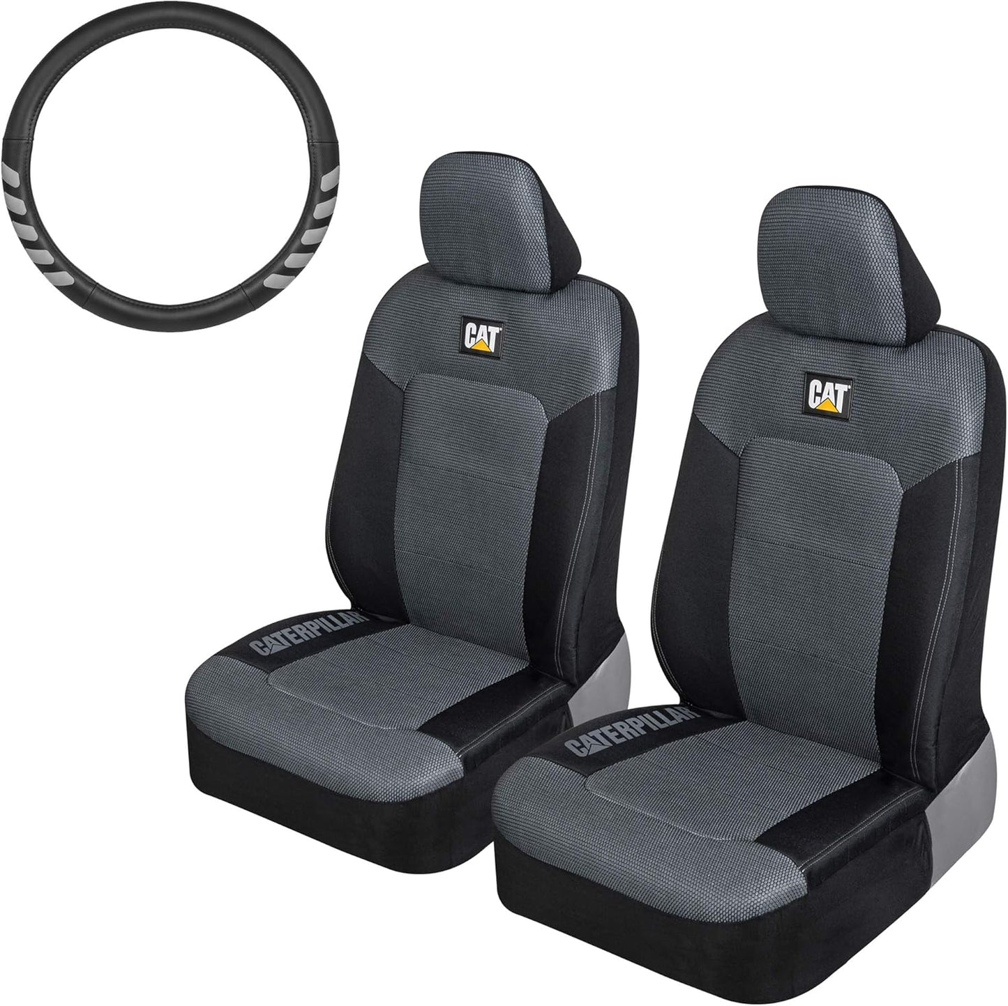 CAT MeshFlex Truck Seat Covers with Steering Wheel Cover Set