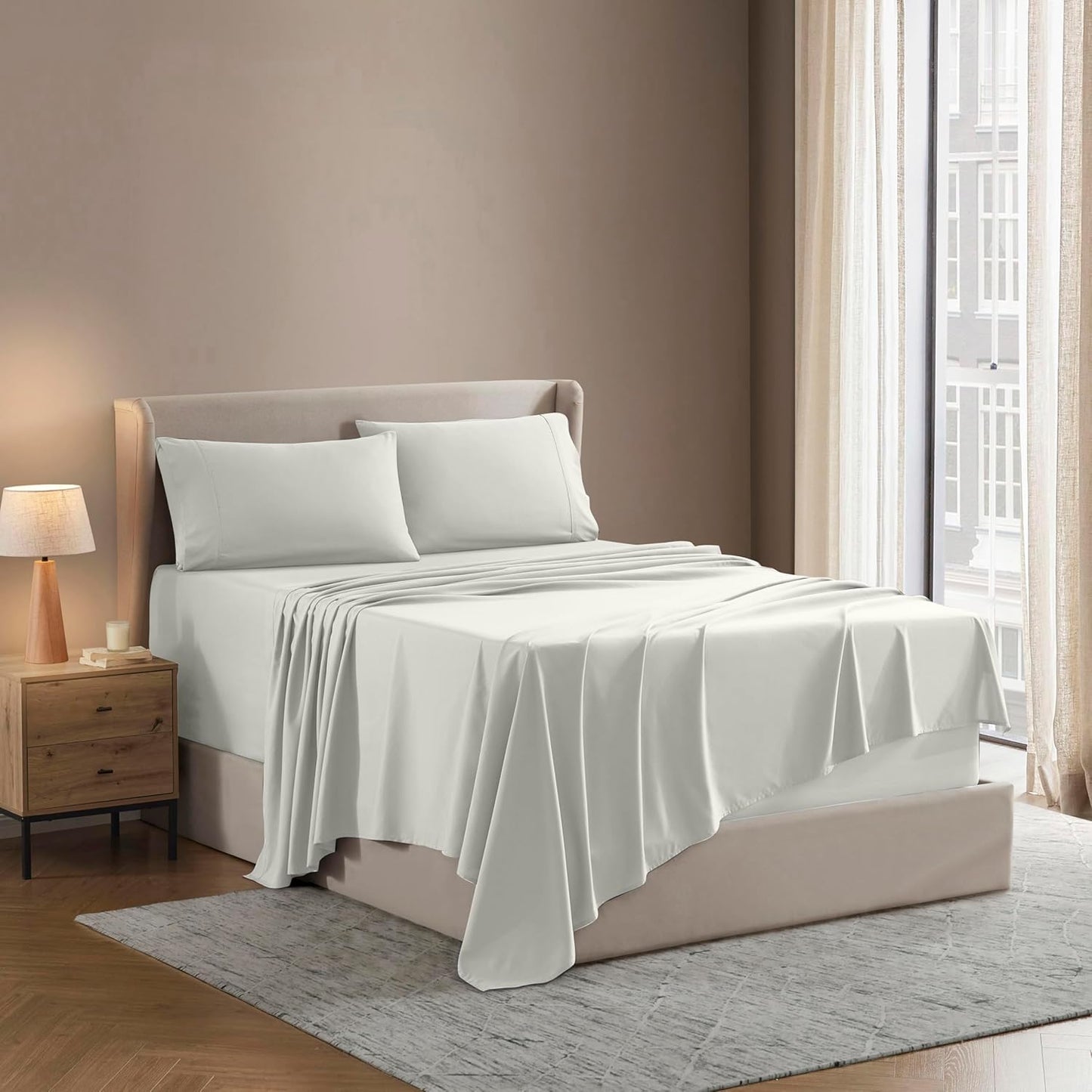 Soft Split King Sheet Set - 1800 Ultra-Soft Microfiber Sheets