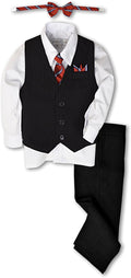 Pinstripe Boys Formal Dresswear Vest Set - Smart Occasion Wear
