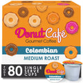 Donut Cafe Colombian Blend Coffee Pods 80 Count - Smooth Medium Roast